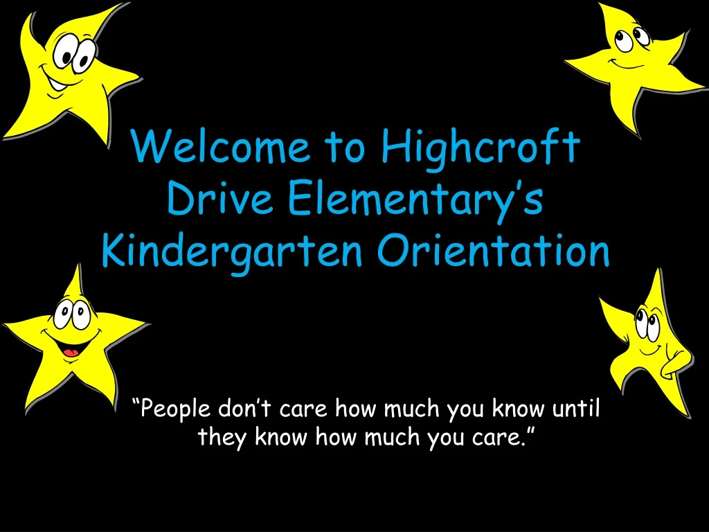 welcome to highcroft drive elementary s kindergarten orientation