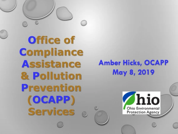 Amber Hicks, OCAPP May 8, 2019