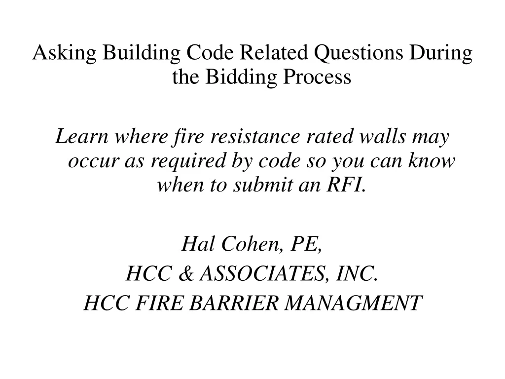 asking building code related questions during