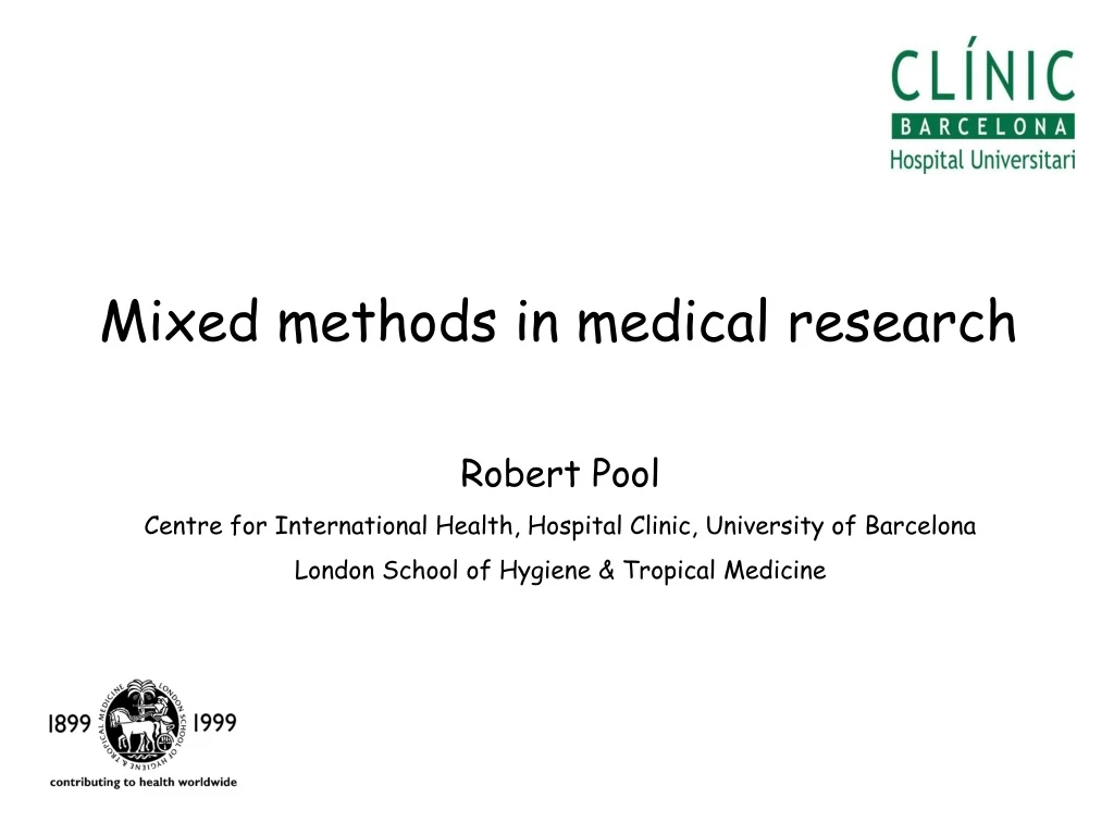 mixed methods in medical research