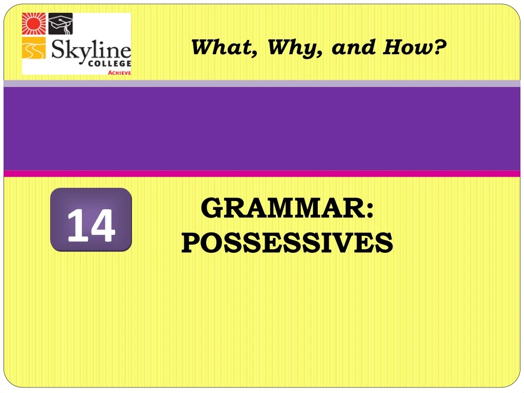 grammar possessives