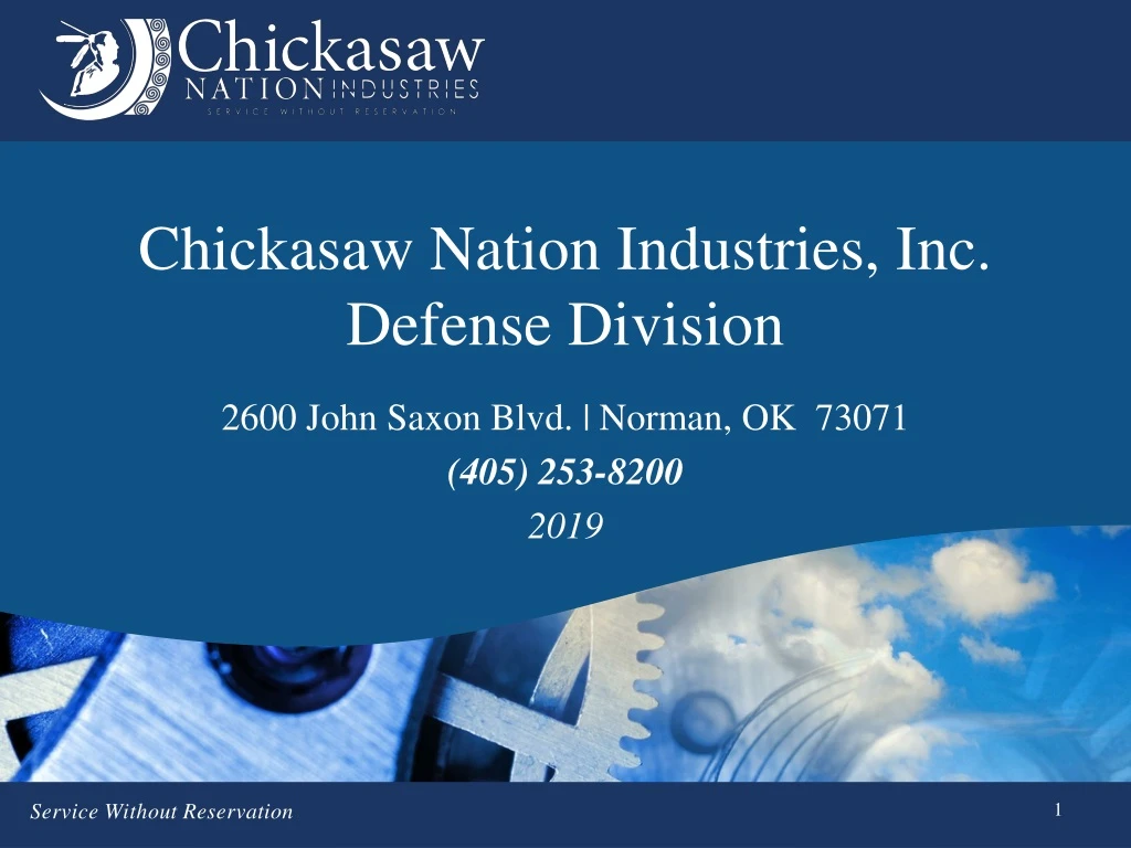 chickasaw nation industries inc defense division