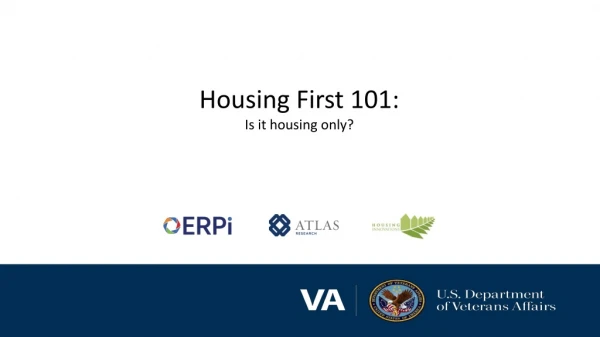 Housing First 101: Is it housing only?