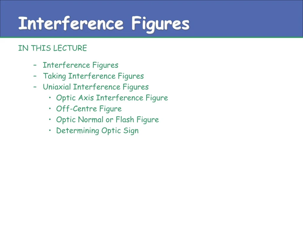 interference figures
