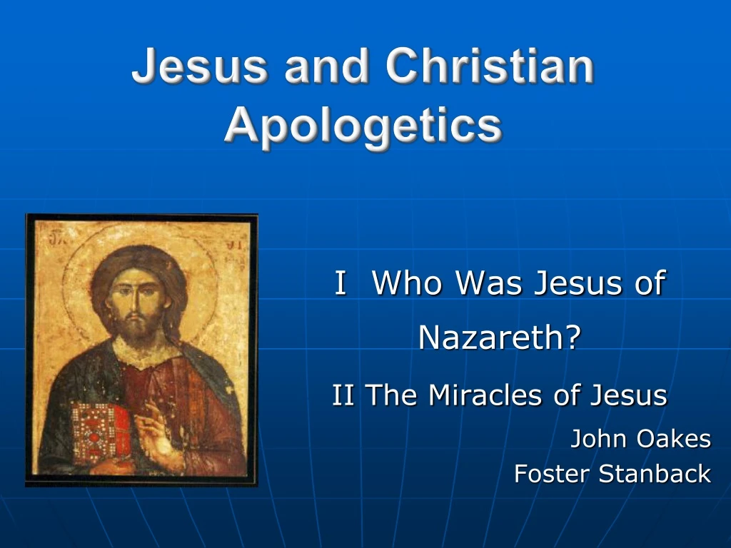 jesus and christian apologetics