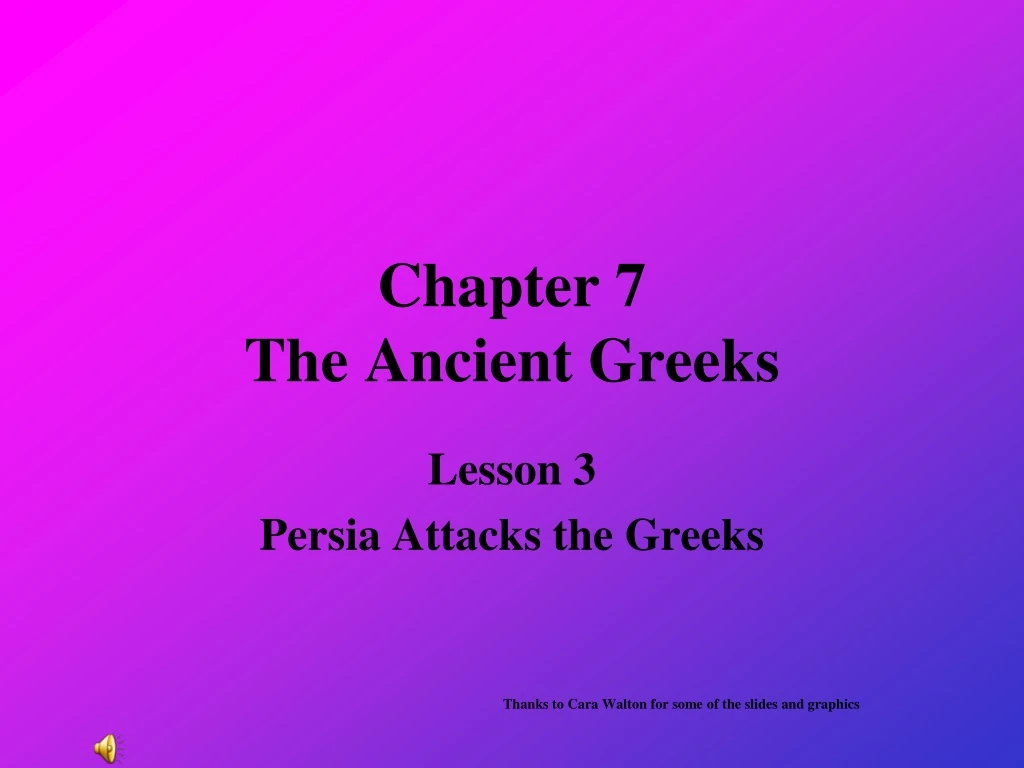 chapter 7 the ancient greeks