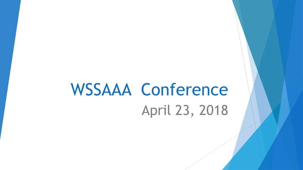 wssaaa conference
