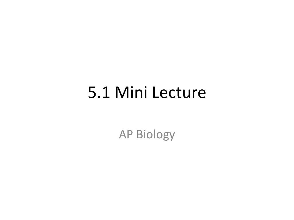 5 1 mini lecture