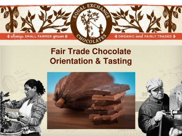Fair Trade Chocolate Orientation &amp; Tasting
