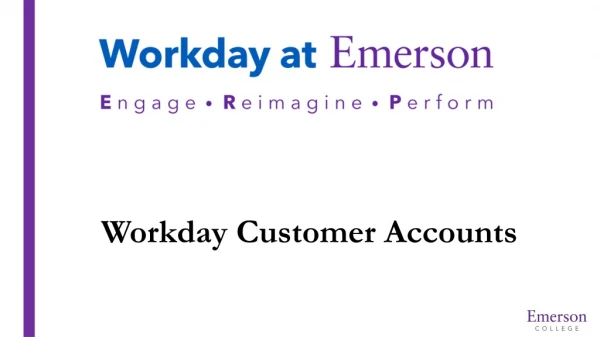 Workday Customer Accounts