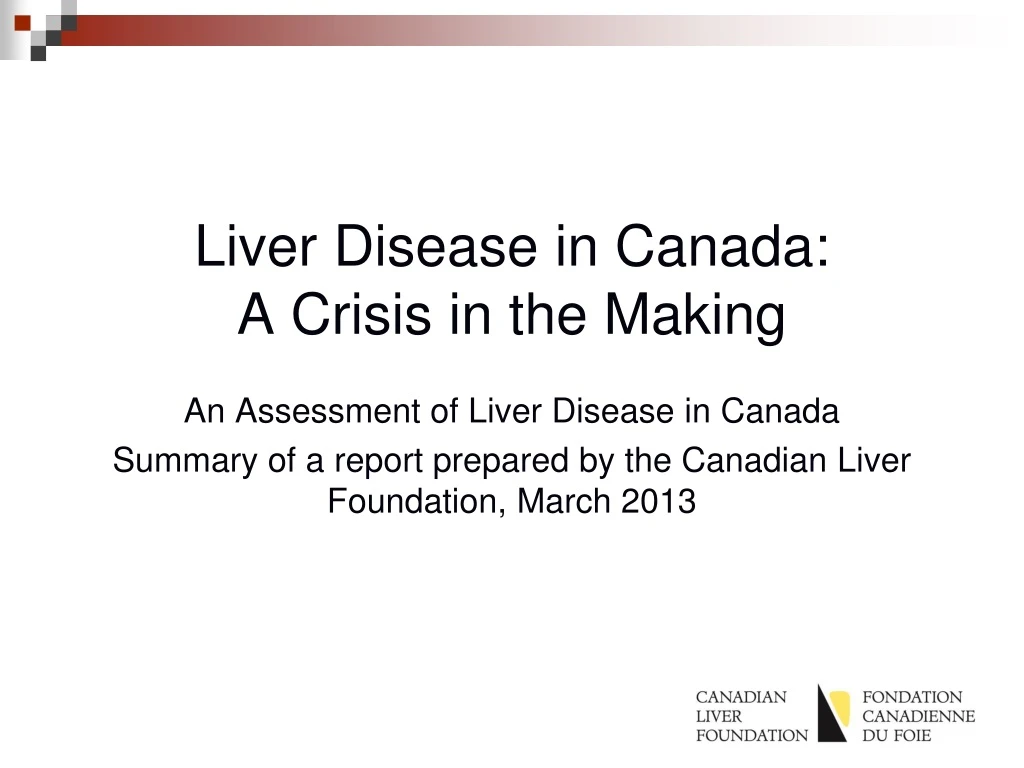 liver disease in canada a crisis in the making