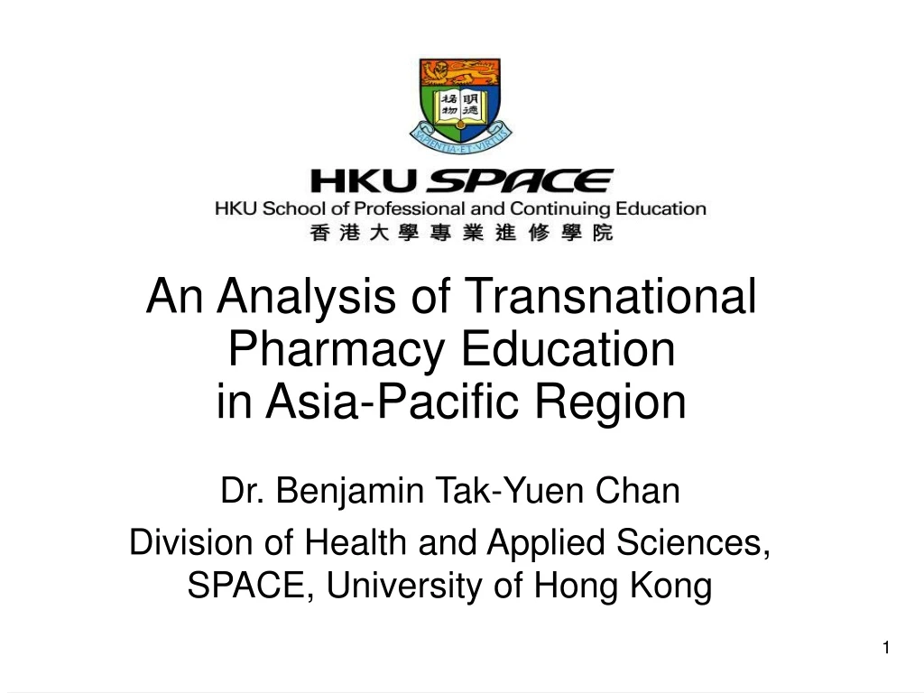 an analysis of transnational pharmacy education in asia pacific region