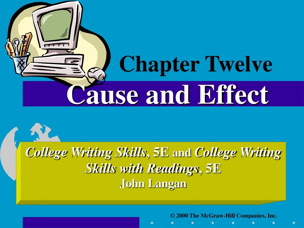 chapter twelve cause and effect