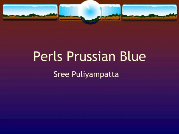 Perls Prussian Blue