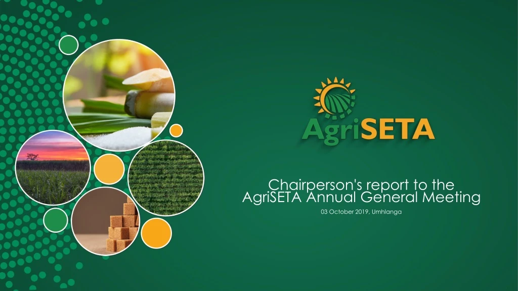 chairperson s report to the agriseta annual