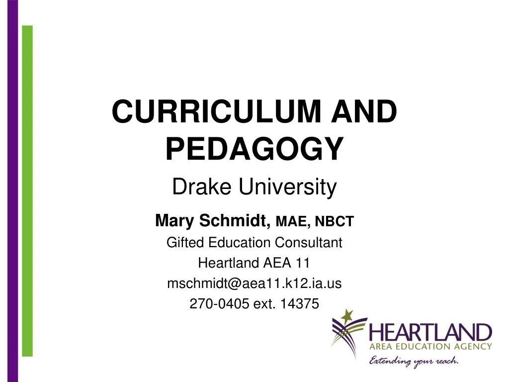 curriculum and pedagogy