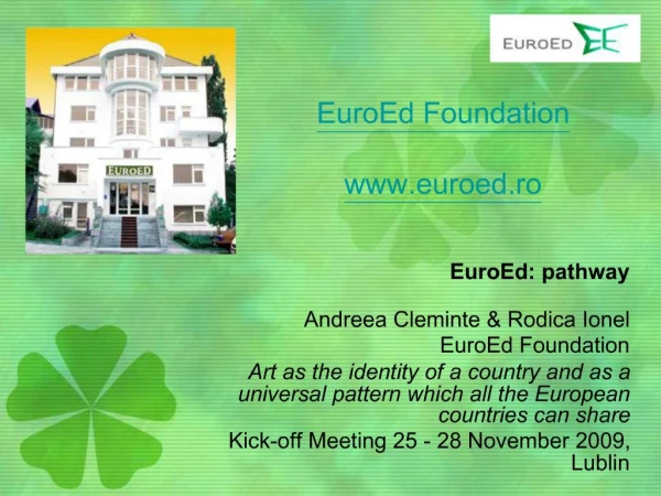 EuroEd Foundation euroed.ro