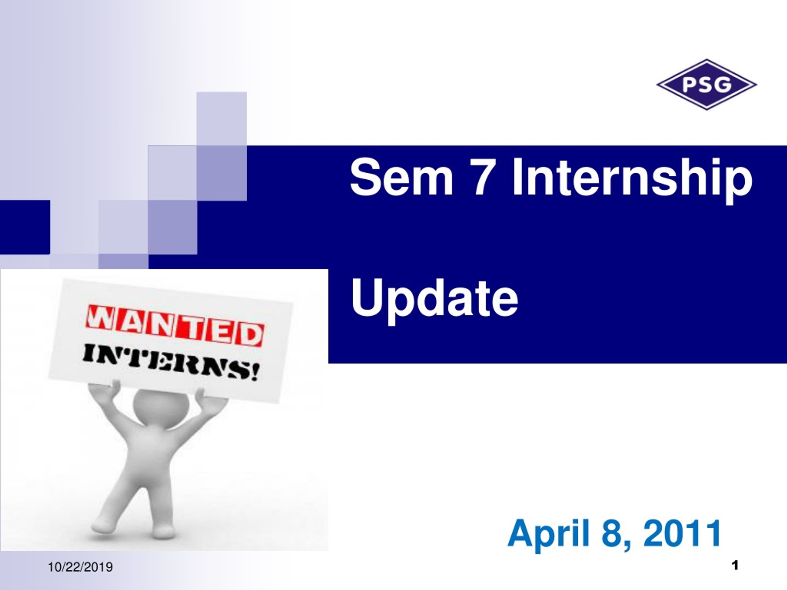 PPT - Sem 7 Internship Update PowerPoint Presentation, free download ...