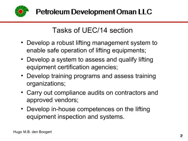 PDO Lifting Management System