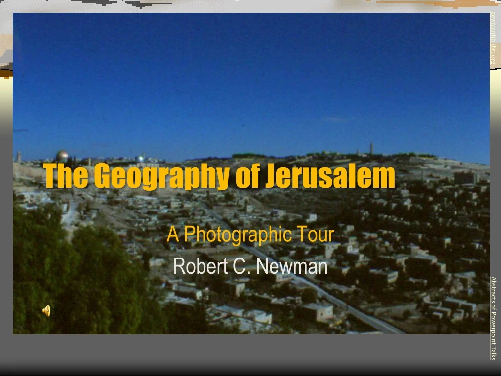 the geography of jerusalem