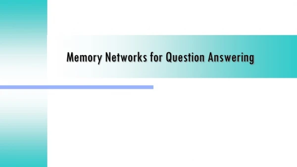 Memory Networks for Question Answering