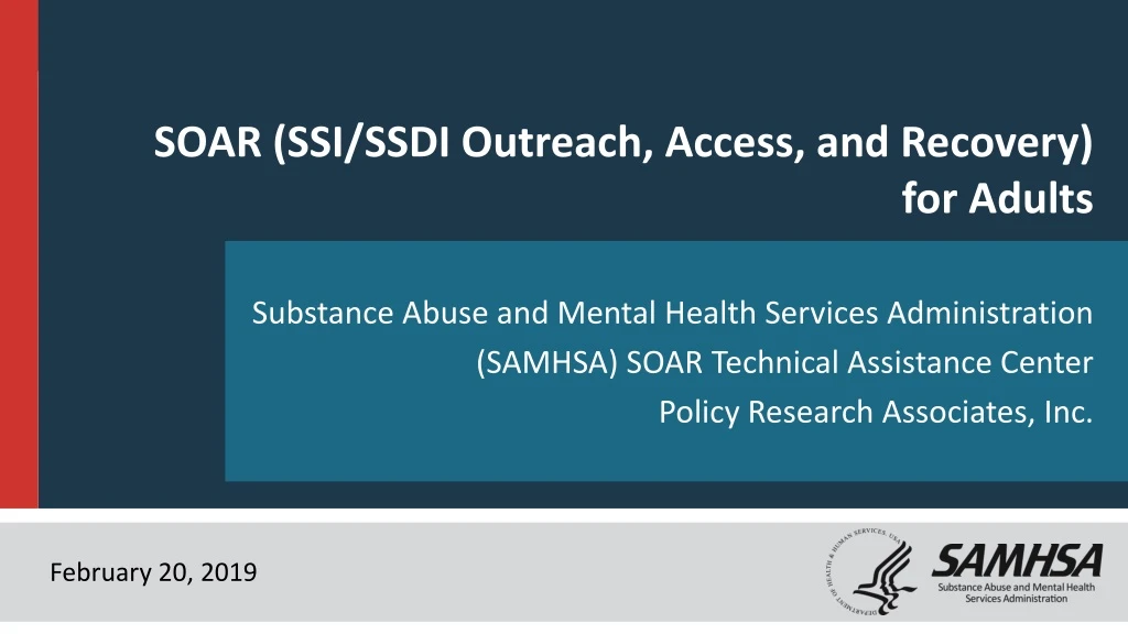 soar ssi ssdi outreach access and recovery for adults
