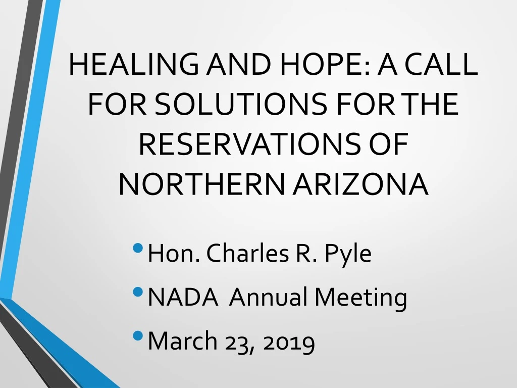 healing and hope a call for solutions for the reservations of northern arizona