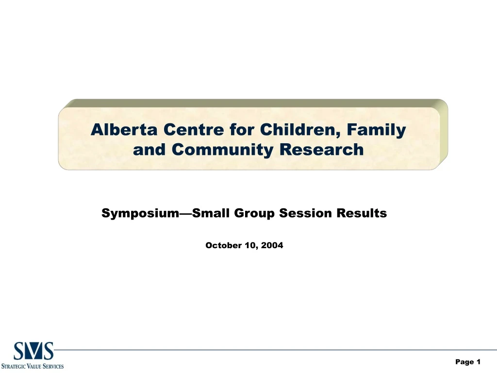 alberta centre for children family and community research