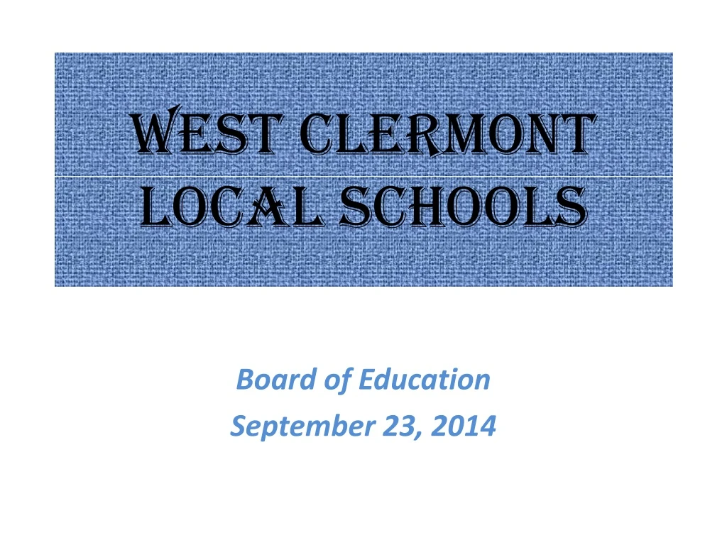 west clermont local schools