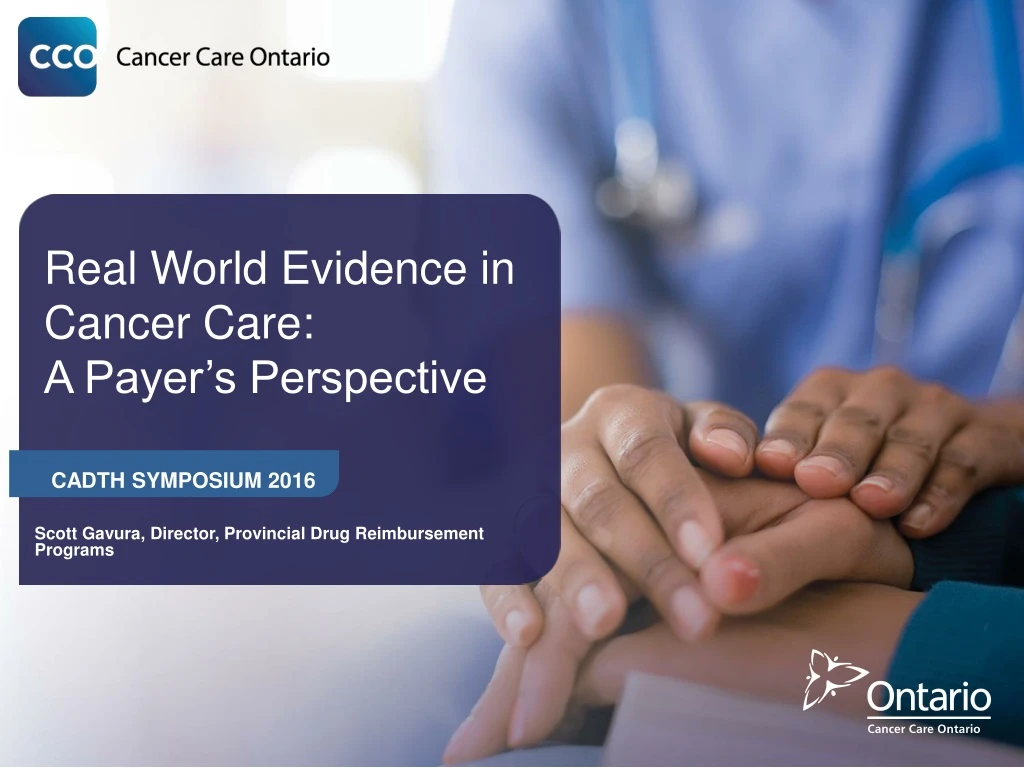 real world evidence in cancer care a payer s perspective