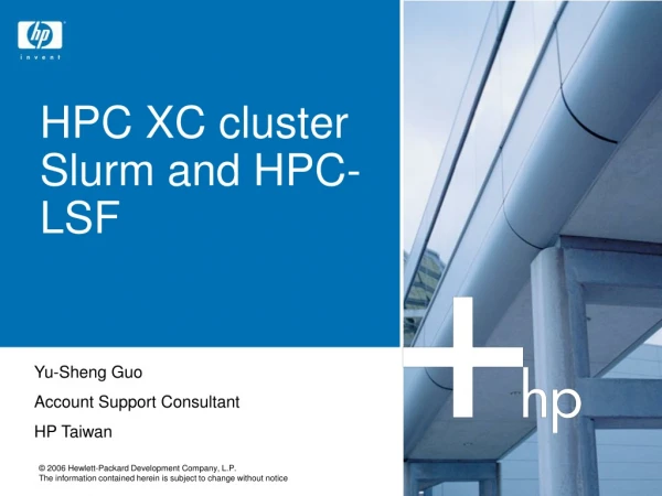 HPC XC cluster Slurm and HPC-LSF