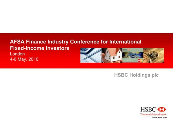 AFSA Finance Industry Conference for International Fixed-Income Investors London 4-6 May, 2010