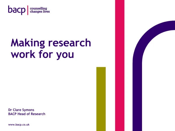 Making research work for you