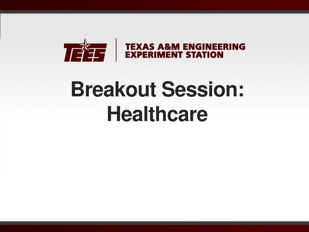 breakout session healthcare