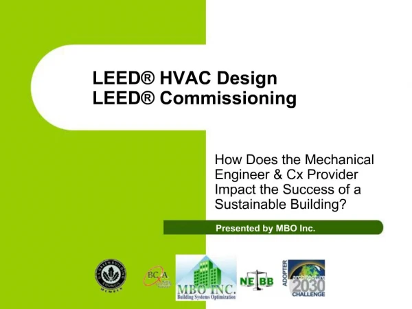 LEED HVAC Design LEED Commissioning