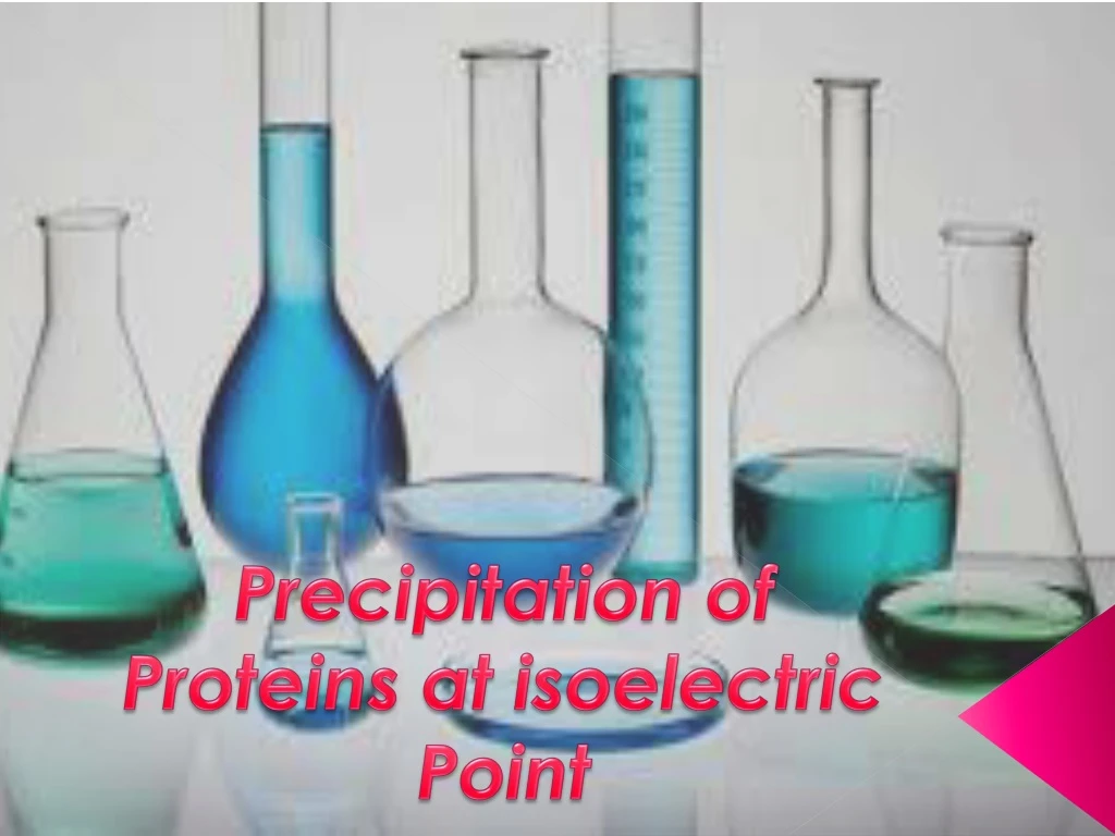 precipitation of proteins at isoelectric point