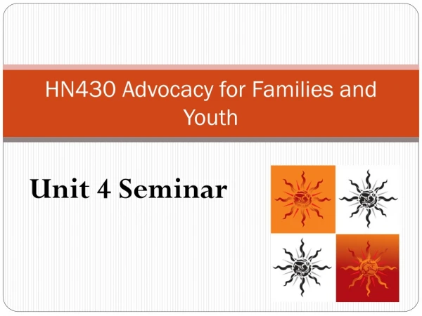 HN430 Advocacy for Families and Youth