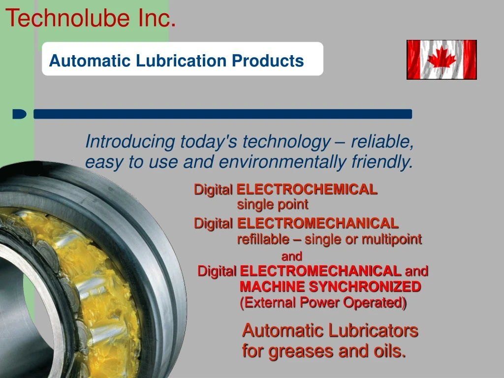 automatic lubrication products