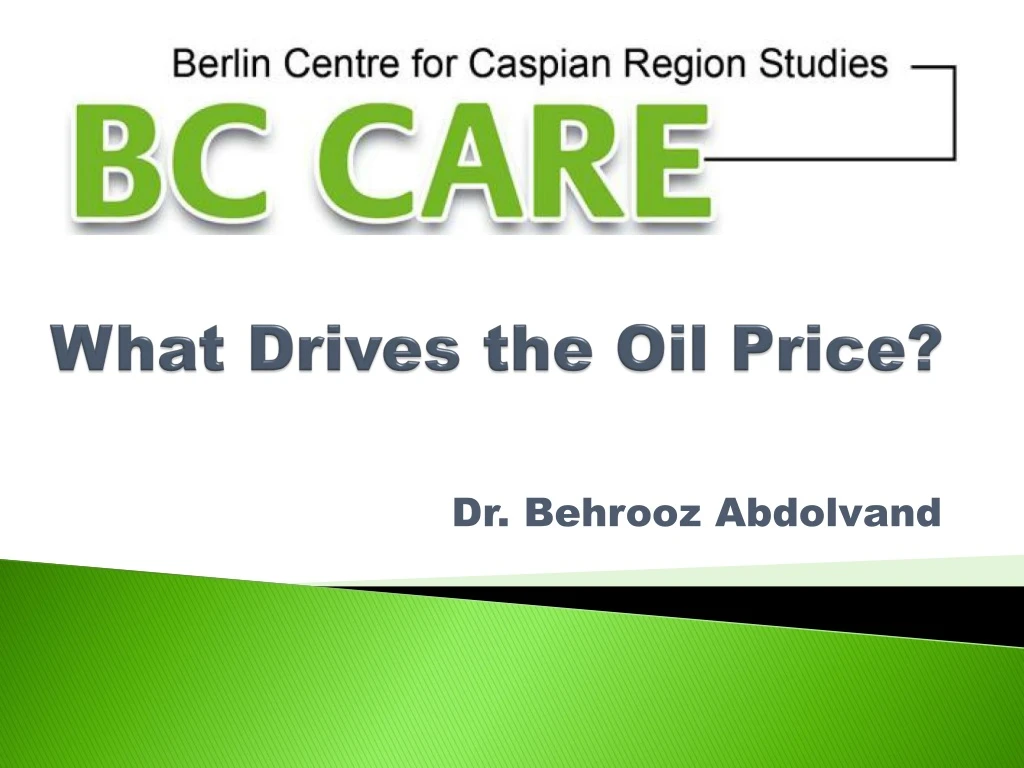 what drives the oil price