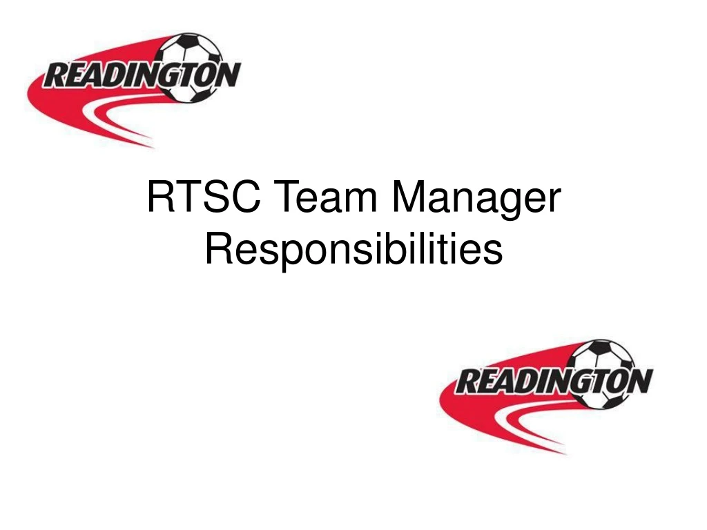 rtsc team manager responsibilities