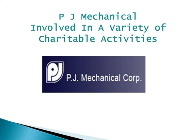 P J Mechanical