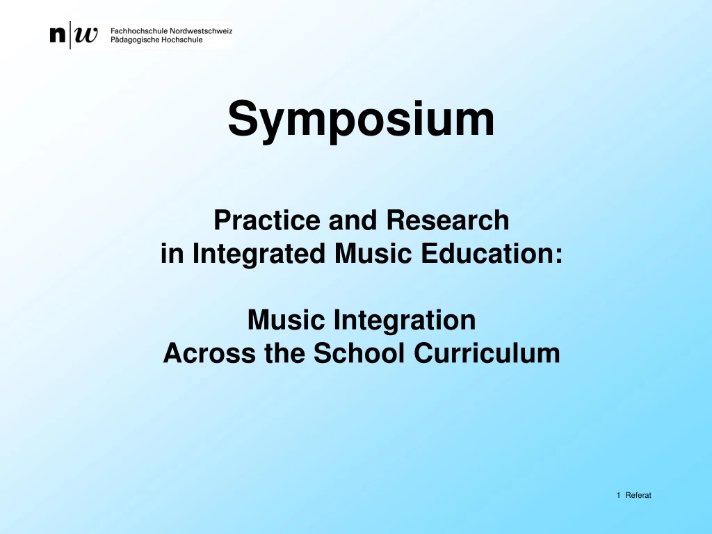 symposium practice and research in integrated