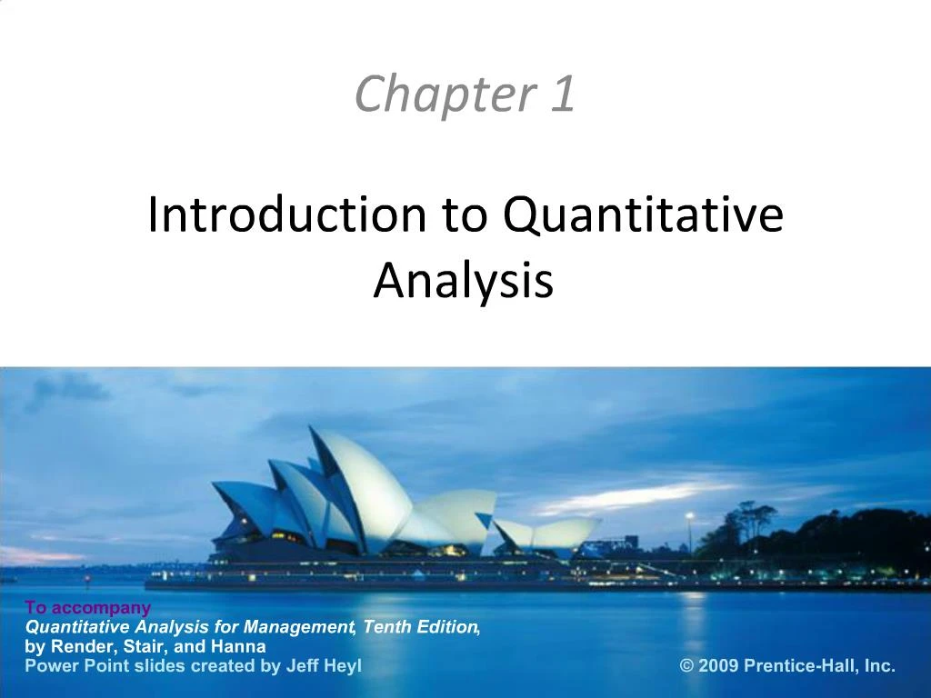 Ppt Introduction To Quantitative Analysis Powerpoint Presentation Free Download Id380250