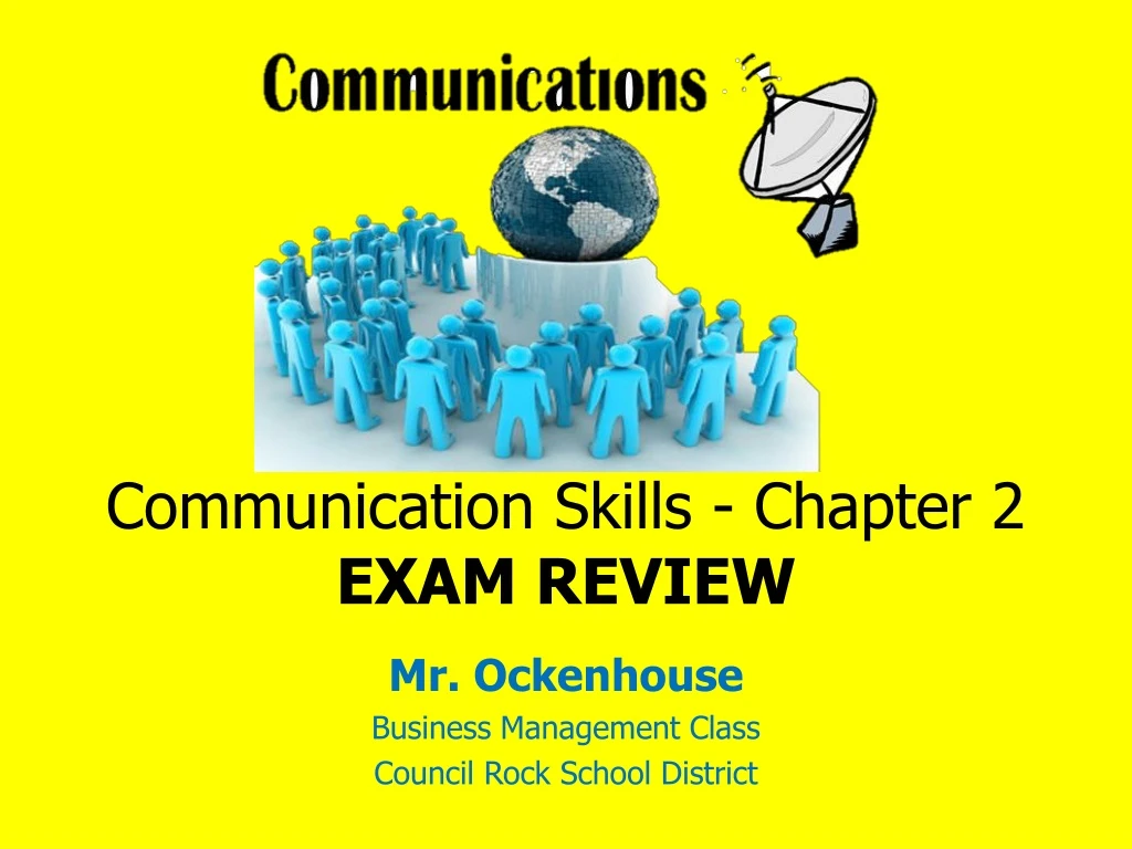 communication skills chapter 2 exam review