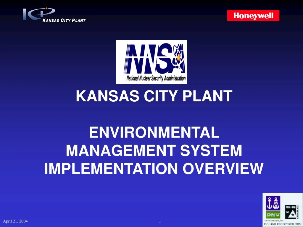 kansas city plant environmental management system
