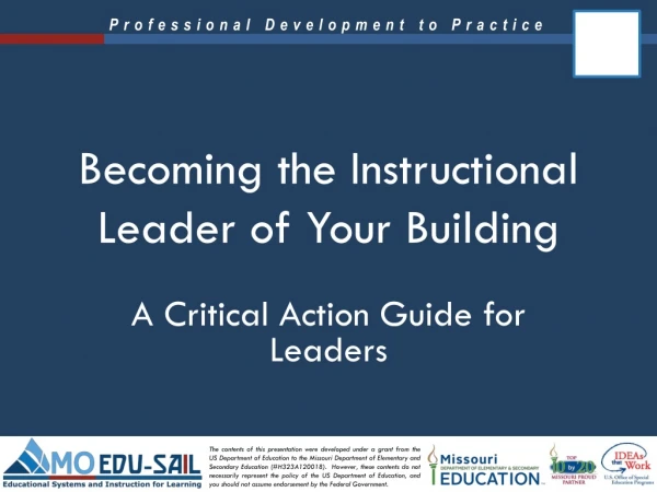 Becoming the Instructional Leader of Your Building