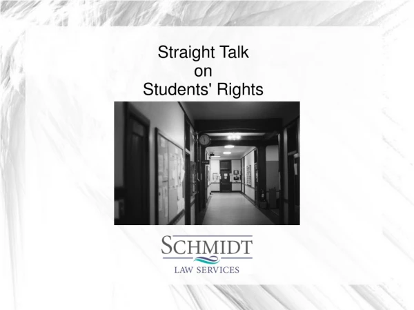 Straight Talk on Students' Rights
