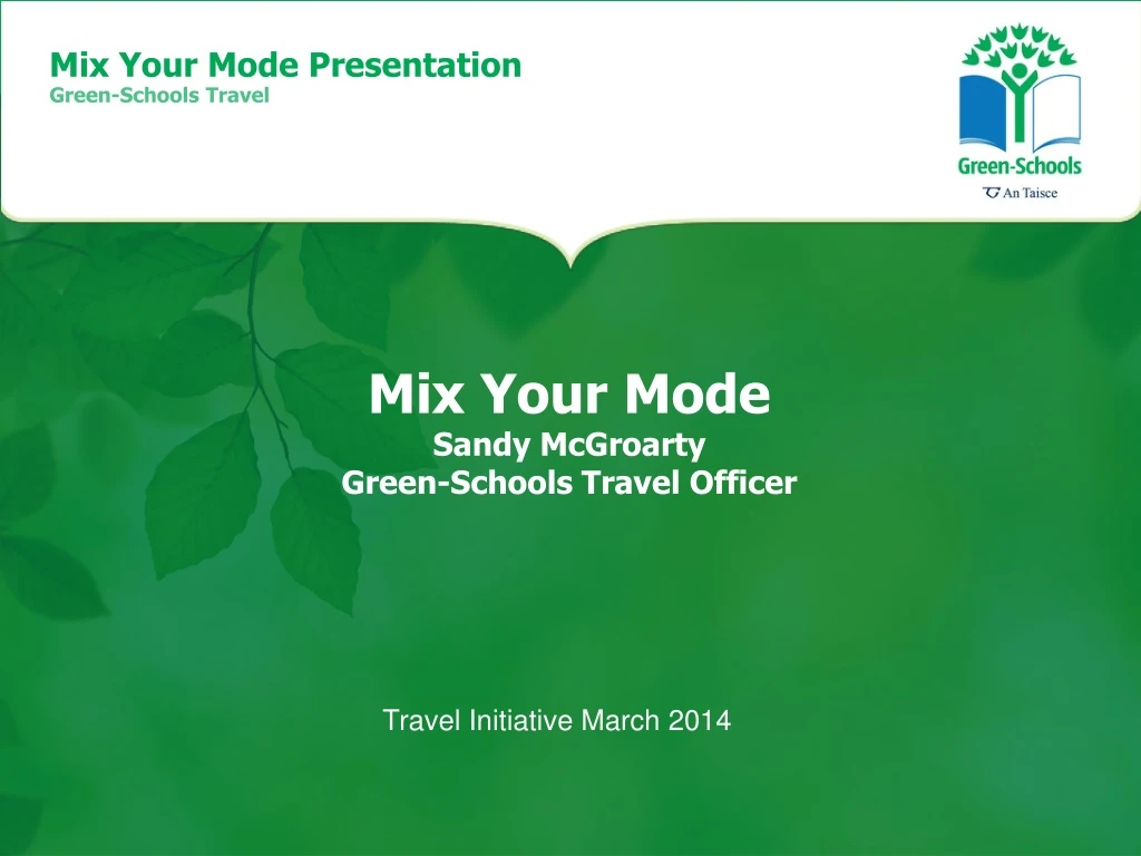 mix your mode sandy mcgroarty green schools travel officer