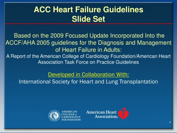 ACC Heart Failure Guidelines Slide Set