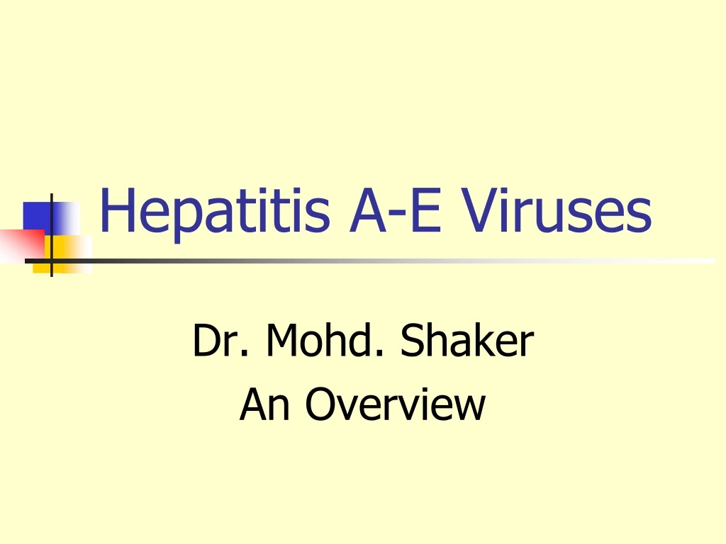 hepatitis a e viruses